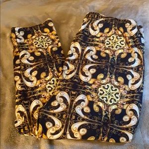 Leggings very soft brown and black